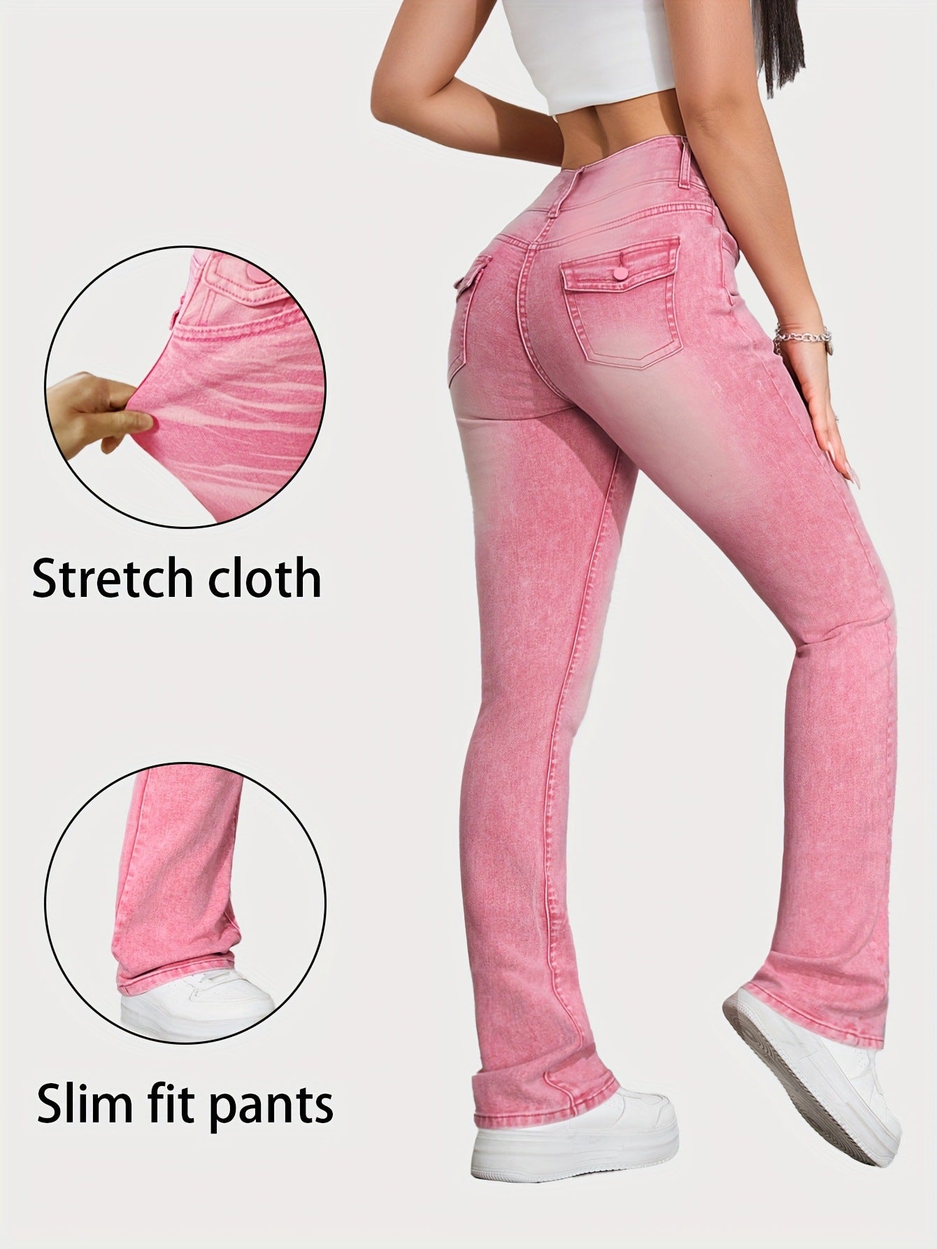 High-elasticity Colorful Candy Colored Jeans