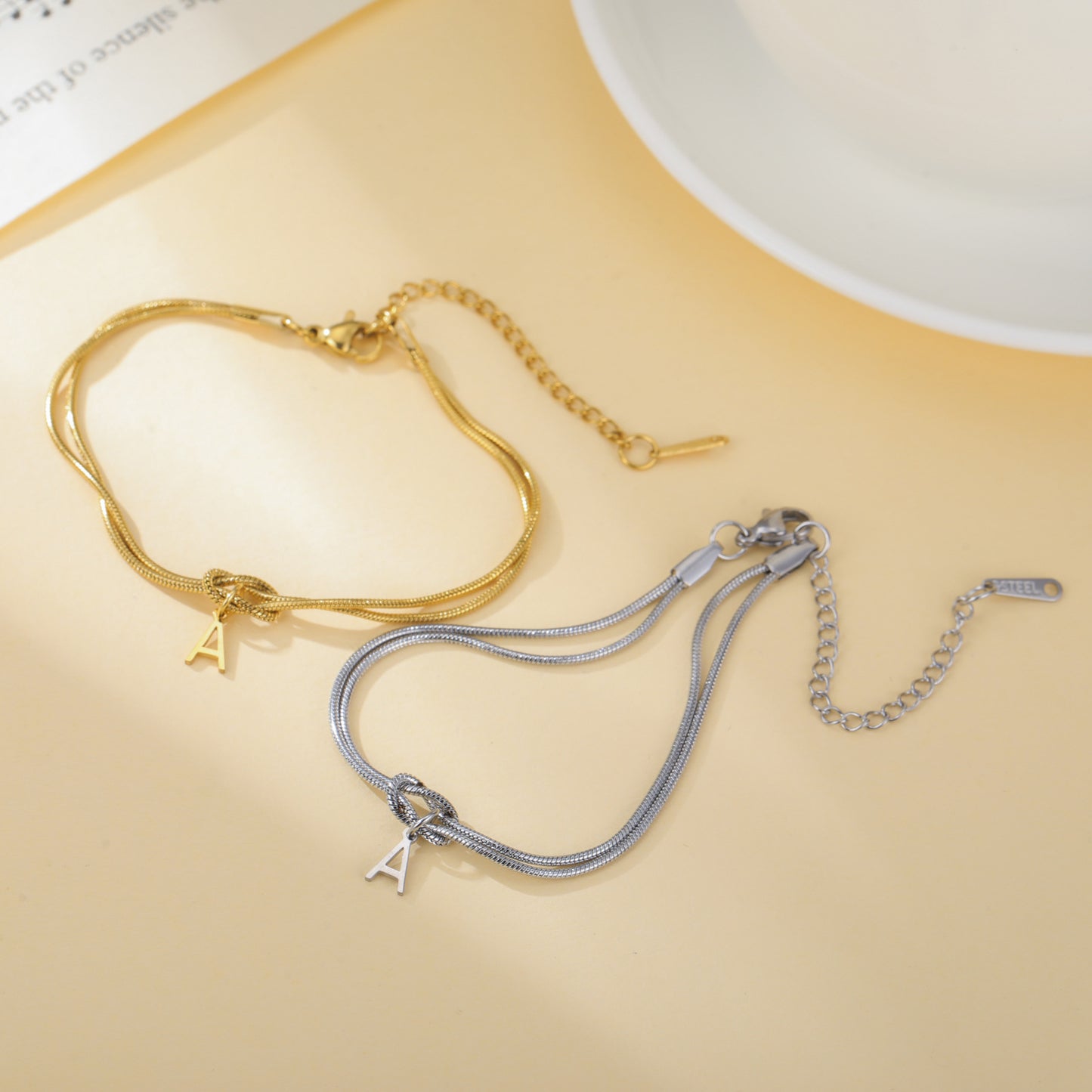 New Best-selling Wholesale 26-letter Handmade Knot Bracelets